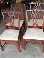 4 Reproduction Chippendale chairs Marlborough
