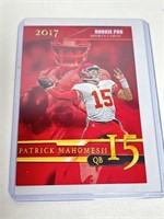 Patrick Mahomes 2017 RookiePro Sportscard Rookie