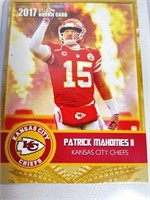 Patrick Mahomes 2017 Rookie Gems Gold Rookie Card