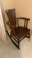 Vintage wooden rocking chair