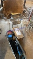 Step stool, welding mask, sawsall
