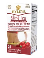 (2) 25-Pk Hyleys Slim Tea Gojiberry Flavor, Weight