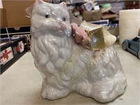 Vintage cat with soap