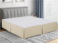 Cathay Home Double Pleated Bed Skirt