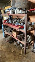 Shelving and Contents of Trailer Parts