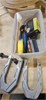 2 "U" Clamps and Assorted Tools