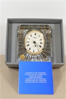 CRISTAL D'ARQUES STARBURST CRYSTAL CLOCK - WORKS