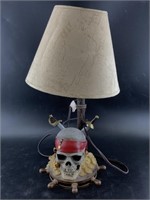 "Pirate's of the Caribbean" themed table lamp, 18"