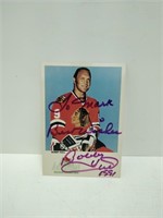 autographed bobby hull photo