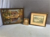 Decor Lot Of Three Beautiful Wall Hanging Art