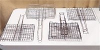 (4) Campfire Grilling/BBQ Baskets