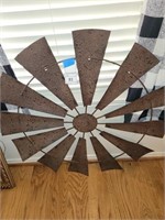 Metal windmill blade. 36" in diameter