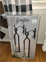 Set of two hanging sconces by Grayton