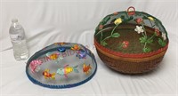 Vintage Basket & Mesh Food Covers