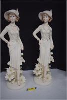 Two Tall Lady Statues