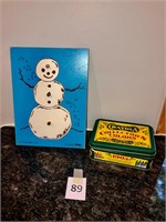 Judy Snowman Puzzle & Crayola Tin