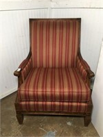 Bernhardt Striped Upholstered Armchair