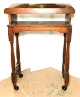 Vintage Wooden Podium on Casters