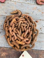 LENGTH OF 1/2" CHAIN, SINGLE HOOK