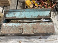 Metal Tool Box with Contents