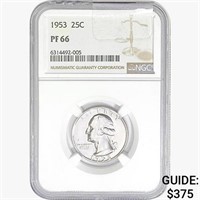 1953 Washington Silver Quarter NGC PF66