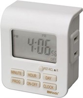 (N) Woods 50008 Indoor 7-Day Digital Outlet Timer