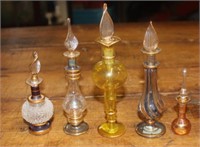 Egyptian Hand Blown Glass Perfume Bottles