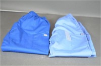 2 Pair of Blue Size XXS Scrub Pants