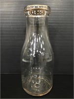 Vintage glass cream bottle