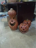 Group of 3 super cute pumpkins