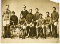 Early 20th C. Collegiate Hockey Photograph