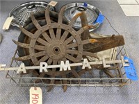 Metal Tray w/Farmall Emblem 26"