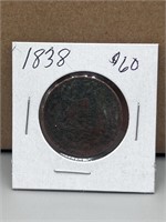 1838 large cent
