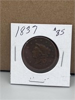 1837 large cent