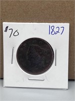 rare 1827 large cent