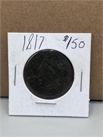 rare 1817 large cent