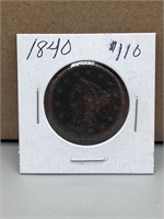 1840 large cent