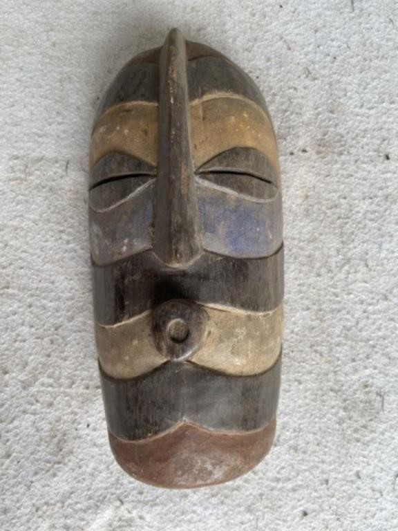 African Wood Carved Tribal Mask