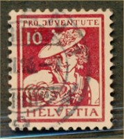 SWITZERLAND #B6 USED FINE-VF