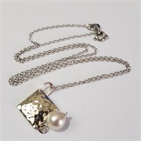 $100 Silver Freshwater Pearl Necklace