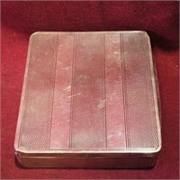 Chrome Over Brass Cigarette Case (Vintage)