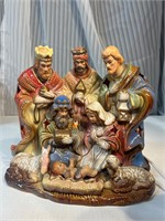 Christmas Nativity Scene Electric Light Working 9”