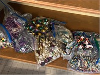Bags of Mardi Gras Beads