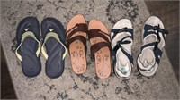 3 pairs of women’s sandals