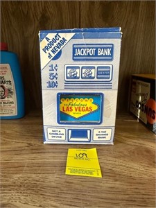 Vintage Las Vegas Jackpot Bank in Box