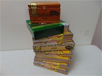 Mostly Wood Cigar Boxes Lot