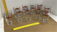Budweiser NASCAR Beer Glasses  10