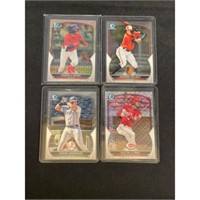 (4) Different Star Baseball Rookie Cards