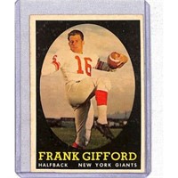 1958 Topps Grank Gifford Hof