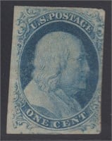 US Stamps #9 Used with APS certificate stating